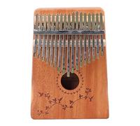 Julihai 17 Keys Kalimba, Mahogany Wood Thumb Piano with Tuning Hammer, Portable Finger Harp for Beginners Music Lovers Travel Camping
