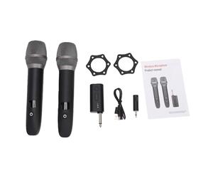 Julihai 2.4G Wireless Microphone, Zero Delay Clear Reception with DSP Chip Locking Technology, 30-50m Range Dual Handheld Mic for Karaoke Performance