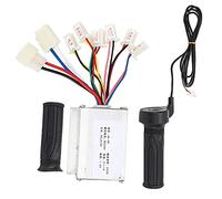 Julihai 24V 250W E Bike Controller, Aluminum Alloy Brush Motor Accessory with Long Line Universal Thumb Throttle Grip, for Electric Bicycle