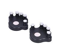 Julihai 2Pcs Piano Finger Trainers, ABS Silicone Hand Correctors Orthotic Tools with Non Slip Silicone Points, for Strength Training and Finger Exercises (Black)