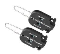 Julihai 2pcs Portable Score Counter, Mini Stroke Shot Counter with Keychain for and Ball Games