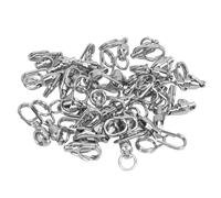 Julihai 30pcs High Strength Fishing Snap Swivels, Ball Bearing Swivels Stainless Steel with Oval Split Ring, for Saltwater Freshwater Sea Offshore Fly Fishing (2#)