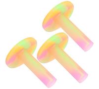 Julihai 3Pcs Rubber Tees Holder, Portable Sports Practice Aids with Durable Eco-Friendly Material, for Indoor Outdoor Training Accessories (65mm)