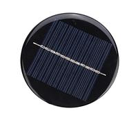 Julihai 4PCS 6V 80MM Round Solar Panel, Portable Stable Efficient Polycrystalline Silicon Solar Cell with Wire, for DIY Charging Power Supply