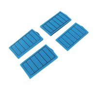 Julihai 4pcs Blue Aquarium Tank Carbon Filter Cartridges Double-Sided Filtration for Fish Tank Filter Part PVC Blue 5.8in 100%