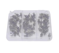 Julihai 60pcs Fishing Knot Protectors, Compact Rubber Terminal Knot Sleeves with Robust Framed Structure for Freshwater and Saltwater Angling