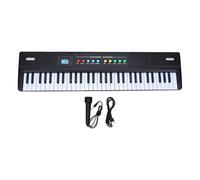 Julihai 61 Key Electronic Keyboard Piano, Portable Music Keyboard with Mic 8 Tones 16 Rhythms Teaching Mode for Beginners