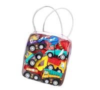 Julihai 6PCS Pull Back Toy Car Kit, Enamelled Anti Shock Push and Go Play Set with No Battery Needed for Kids Toddlers Children (Engineering Vehicles)