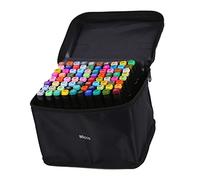 Julihai 80 Colors Double Tip Markers Kit for Office and Home Use, Plastic Material, Fine Double Nibs for Graffiti Art, Costume Design, Animation Design
