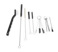 Julihai Airbrush Cleaning Kit, Portable Multi Purpose Spray Tools Cleaning Brushes and Needle Tube Brush Set with Key Ring, for Airbrush Nozzles Tips Grips and Tubes