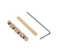Julihai Bass Nut Set Brass Adjustable Top Nut 38mm for 4 String Electric Bass Includes Base Plate and Wrench for Replacement Repair Setup Beginners and Players