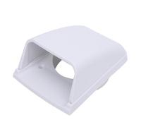 Julihai Boat Intake Cowl Ventilator Cover Enhanced Airflow Sturdy Fit for Vent for RV Yacht ABS 3.4in (White)