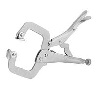 Julihai C-Shaped Locking Pliers Rotating Pad Clamping Tool for Home, Large Openings Clamp for Various Shapes Color: Silver Size: 6.8x3.3in for Maintenance Workers (BD0040DLQ)