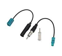 Julihai Car Antenna Adapter High Adaptability Fakra Z to DIN Plug Cable for Stereo Receiver, Replacement Fit for Ford Mercedes, ABS Copper Material for Car Roof or Mudguard Installation