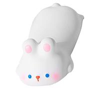 Julihai Cartoon Animal Style Fatigue Relief Keyboard Wrist Rest Soft Support for Home Office Game PU Gray (White Rabbit)