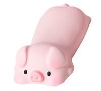 Julihai Cartoon Animal Style Fatigue Relief Keyboard Wrist Rest Soft Support for Home Office Game PU Gray (Pink Pig)