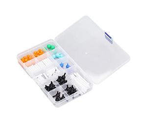 Julihai Chemistry Molecular Model Kit Colorful 3D Micro Structures for Student Learning, PP 54 Atoms, 30 Short, 12 Long, Storage Box, Applicable for Teacher Demonstrations