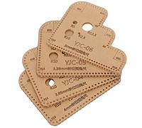 Julihai Circle Corner Acrylic Template Long-Lasting Leather Craft Marker Stencil for Artisans