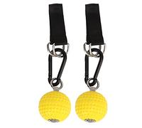 Julihai Climbing Training Pull Up Ball Grips, Non Slip Textured PU Material with Stainless Steel Hook and Reinforcing Belt for Indoor Outdoor Horizontal Bar Training