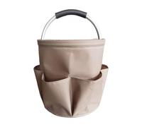 Julihai Collapsible Cleaning Caddy, Heavy Duty Oxford Fabric with (Brown)