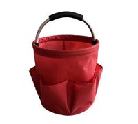 Julihai Collapsible Cleaning Caddy, Heavy Duty Oxford Fabric with (Red)