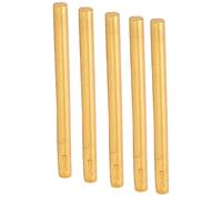 Julihai Colorful Sealing Wax Stick Durable Flexible Wax Seal Stickers for Postcards Gift Packaging 10Pcs Brass Gold Red Bronze (Gold #13)