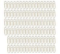 Julihai Creative 100Pcs Cute Gold Paper Clips Anti Rust Metal Funny Planner Clips, Practical Reliable Document Sorting for Office Home Daily Use (Electroplated Gold)