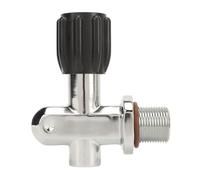 Julihai Diving Cylinder Valve, Chrome Plated Brass G3/4 High Pressure Valve with DIN Yoke Dual Connection and Fire Safety for Scuba Diving and Fire Fighting