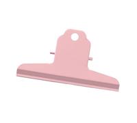 Julihai Durable Large Metal Hinge Clamp/Holder 200 Sheets Hold Strong Spring Bull Clamp/Holder for Office School (Pinkish)