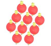 Julihai EVA Fishing Float, Round Foam Plastic Bobber with Classic Red Decoration, Bright Color for Winter Ice Fishing Rod Tools and Equipment (M 62x50cm / 24.41x19.69in)