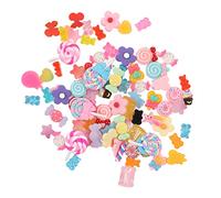 Julihai Flatback Decor Variety Styles Bright Colors ABS Resin Resin Decor, 80Pcs Cute for Book Mirror Handbags for Family