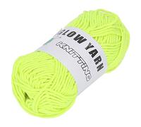 Julihai Glow in the Dark Chunky Yarn, Soft Polyester Luminous Knitting | Beginner Friendly Crochet Accessory, Breathable Sweat Wicking Fiber, DIY Carpet Sweater Hat Supplies, UV Activated 8 Hour