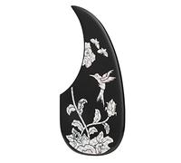 Julihai Guitar Pickguard, Decorative Self Adhesive Scratch Guard Plate with Beautiful Flower Bird Patterns, for Acoustic Guitar Protection