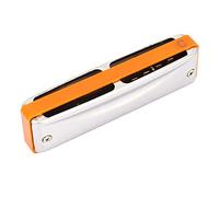 Julihai Harmonica C Key 10 Hole 20 Tone Blues Mouth Organ with Phosphor Bronze Reeds Stainless Steel Resin for Beginners Students and Performance Practice (Orange)