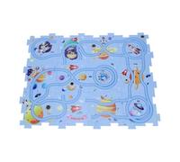 Julihai Kids Puzzle Educational Toy, ABS Space Track Car Set with Airplane, Enhance Cognition and Imagination for Toddlers