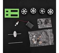Julihai Mini Solar Car Model, DIY Science Experiment Kit with Sun Power for Children Ages 14+