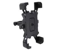 Julihai Motorcycle Phone Mount, One Touch Locking 360 Degree Rotatable Shock Absorbing Aluminum Alloy Phone Holder with Universal Ball Head for Electric Bike (Black)