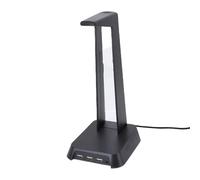 Julihai Multifunctional Gaming Headset Stand with Stable Design for Gamers and Streamers. Metal Weight (Black)