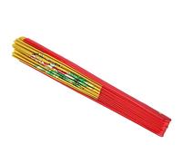 Julihai Natural Bamboo Tai Chi Fan, Cloth Folding Fan with Metal Rivet for Wushu Dance Training (Gold)