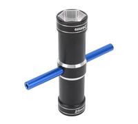 Julihai RC Car Wheel Hex Wrench, 4 Way Aluminum Alloy Multi Function Sleeve Wrench with High Accuracy Design for 1 5 Scale RC Car 24mm 25mm 4mm 5 5mm (Blue)