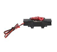 Julihai RC Car Winch, Dual Motor Drive with Ultra Soft Cable for 1:10 RC Crawler Car, Aluminum Alloy Housing for Axial SCX10 (Black)