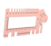 Julihai Ruler Plastic Sheep Shape Crochet Sweater Knitting Thread Gauge, Vivid Sewing Tool for Clothing Making
