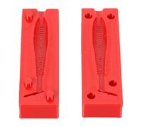 Julihai Soft Bait Mold, Paddle Tail Swimbait Injection Mold with 1 Cavity for Fishing Lure Making, Craft Personalized Baits for Various Fish Species, Easy to Use and Clean, Red P