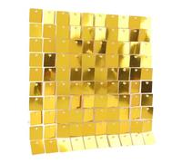 Julihai Sparkling Glitter Wall Decoration Reusable Birthday Wedding Party Backdrop, Shimmer Wall Panels for Visuals, 8PCSSingle 11.8 X 11.8in (Gold)