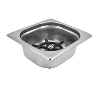 Julihai Stainless Steel Glass Rinser Quick Cup Washer Cleaner for Coffee Shop Pub, Automatic Cup Washer with Practical Holder (Silver)