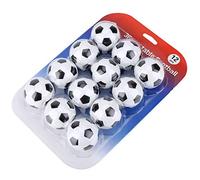 Julihai Table Soccer Replacement Balls, 12pcs 36mm Soccer Balls Set for | Resin Construction, Smooth Rolling Surface, 36mm Standard Size, Colorfast Paint, Black and White Design