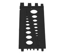 Julihai Thread Checker Reinforced Plastic Nut Bolt Screw Gauge 8.7 X 3.3in Imperial Sizes Wall Mountable Bolt Size Finder for Workshop Garage Mechanical Repair (Black)
