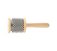 Julihai Wooden Cabasa, Hand Cranked Musical Instrument with Glossy Steel Balls and Ergonomic Handle, for Children Age 4 and Up (Trumpet Cabasa)