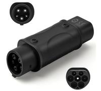 JULIK Type 2 to Type 1 EV Adapter, Max 32A 7.2kW SAE J1772 to IEC 62196-2 EV Charging Connector, IP55 Waterproof Compact Converter for Type 1 Electric Vehicles & PHEVs at Type 2 Charging Stations