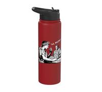 Julius Caesar and Brutus Board Game Meme Funny History Stainless Steel Insulated Water Bottle